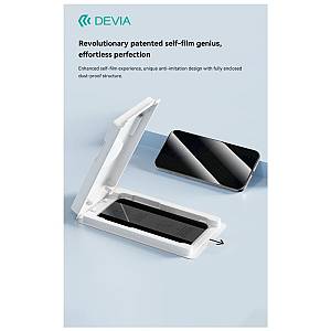 Tempered Glass Full Face Privacy Devia Apple iPhone 17 Pro Max με Βοηθητικό Εργαλείο Van Μαύρο (1 τεμ.)