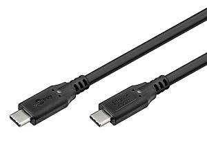 GOOBAY καλώδιο USB-C 74198, USB4, 100W, 20Gbps, 4K/60Hz, 3m, μαύρο 74198