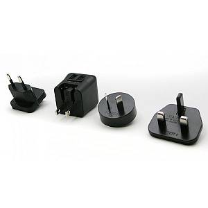 Φορτιστής Ταξιδίου Melkco Worldwide EU/UK/US/AU με Διπλή Έξοδο 2xUSB A 1.0A 2.0A
