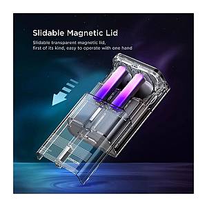 True Wireless Ακουστικά Bluetooth Joyroom JR-TC1 IceLens Series με RGB Λευκό