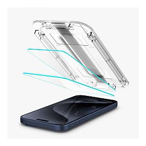 Tempered Glass Full Face Spigen Glas.tR EZ-FIT Apple iPhone 15 Pro Max (2 τεμ.)