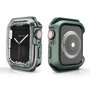 Θήκη TPU & PC Devia Sport Apple Watch 7/ 8/ 9 (45mm) Shock Proof Πράσινο