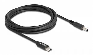 DELOCK καλώδιο τροφοδοσίας 87974, USB-C σε Dell 4.5x3mm, 1.5m, μαύρο 87974