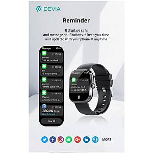 Smartwatch Devia WT6 2.01 Μαύρο