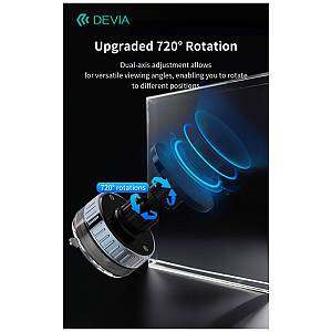 Universal Βάση Στήριξης Ταμπλό Αυτοκινήτου Μαγνητική Ρυθμιζόμενη Stand Devia ES087 Ultra1 Μαύρο