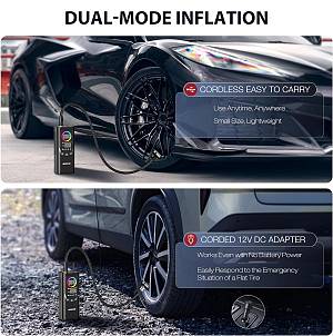 NEXPOW συμπιεστής αέρος αυτοκινήτου NP17, 6000mAh, 150PSI AVP-NP17