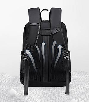 ARCTIC HUNTER τσάντα πλάτης B00811 με θήκη laptop 15.6, 16.5L, μαύρη B00811-BK