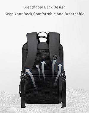 ARCTIC HUNTER τσάντα πλάτης B00872 με θήκη laptop 15.6, 14.5L, γκρι B00872-GY