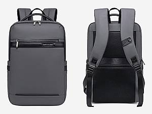 ARCTIC HUNTER τσάντα πλάτης B00872 με θήκη laptop 15.6, 14.5L, γκρι B00872-GY