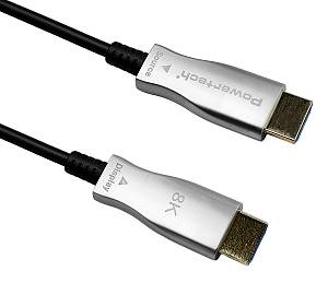 POWERTECH καλώδιο HDMI 2.1 CAB-H193 με Ethernet, 8K/60Hz, 48 Gbps, 10m, μαύρο CAB-H193