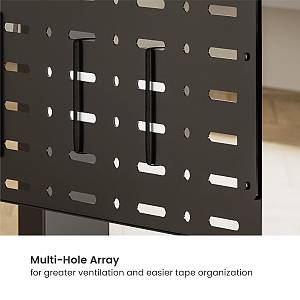 BRATECK cable management γραφείου CC11-20-2, μεταλλικό, 768x63x307mm, μαύρο CC11-20-2