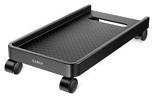 ORICO βάση PC CPB2 με ροδάκια, 45.5x22cm, πλαστική, μαύρη CPB2-BK-BP