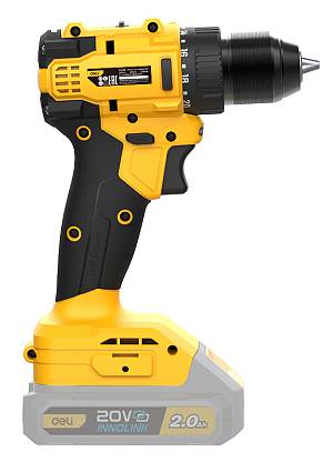 DELI δράπανο μπαταρίας DC120Z, Brushless, 20V, 45N.m DC120Z