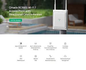 TP-LINK access point EAP725-Outdoor, WiFi 7, 3600Mbps BE3600, Mesh, V1.0 EAP725-OUTDOOR