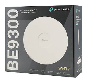 TP-LINK access point EAP772, οροφής, WiFi 7, 9300Mbps BE9300, Tri-Band, Mesh, V2.0 EAP772