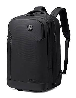 ARCTIC HUNTER τσάντα ταξιδίου LG00861 με θήκη laptop 15.6, τροχήλατη, 42L/54L, μαύρη LG00861-BK