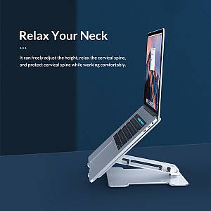 ORICO μεταλλική βάση για laptop/tablet LST-T1, 11~15.6, foldable, ασημί LST-T1-SV-BP