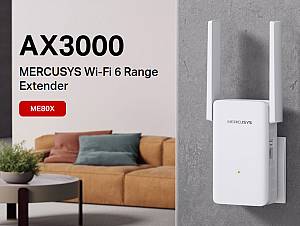MERCUSYS range extender ME80X, WiFi 6, 3000Mbps AX3000, V1.0 ME80X