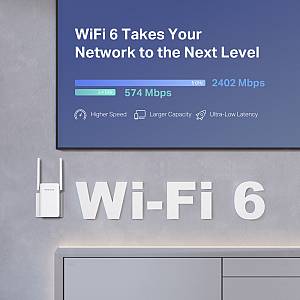 MERCUSYS range extender ME80X, WiFi 6, 3000Mbps AX3000, V1.0 ME80X