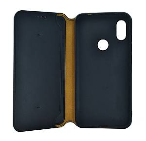 POWERTECH Θήκη Slim Leather για Xiaomi Redmi Note 6, μαύρη MOB-1176
