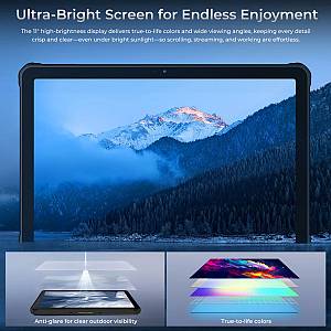 OUKITEL tablet RT10, 11, 12/512GB, 25000mAh, IP68/IP69K/MIL-STD-810H, 5G, μαύρο RT10