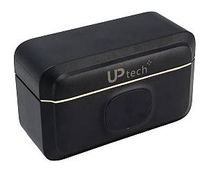 UPTECH ασύρματα μικρόφωνα UPWS-08 με θήκη φόρτισης, USB-C, 2.4GHz, μαύρο UPWS-08