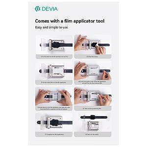 Tempered Glass Full Screen Curved Devia Watch 45mm με Βοηθητικό Εργαλείο Van Διάφανο