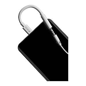 Αντάπτορας Devia EC608 USB C Αρσενικό σε 3.5mm Θηλυκό για Φόρτιση & Hands Free Smart Λευκό