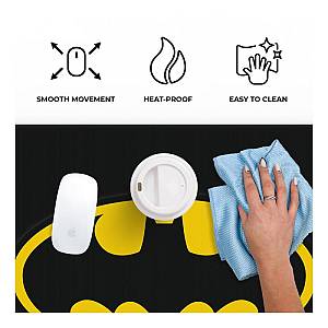 Mousepad DC Batman 001 80x40cm Μαύρο-Κίτρινο (1 τεμ)
