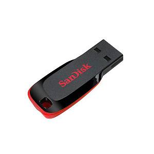 USB Flash Disk SanDisk Cruzer Blade SDCZ50 USB A 32GB Μαύρο