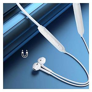 Στερεοφωνικό Ακουστικό Bluetooth Dudao U5B Magnetic Neckband Λευκό
