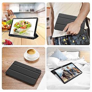 Θήκη TPU Flip Shock Proof Dux Ducis Domo Samsung X510 Galaxy Tab S9 FE Wi-Fi 10.9/ X516B Galaxy Tab S9 FE 5G 10.9 Μαύρο