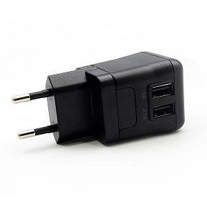 Φορτιστής Ταξιδίου Melkco Worldwide EU/UK/US/AU με Διπλή Έξοδο 2xUSB A 1.0A 2.0A