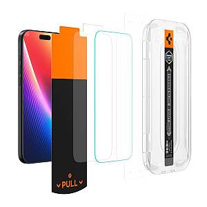 Tempered Glass Full Face Spigen Glas.tR EZ-FIT Pro Privacy Apple iPhone 16 Pro/ 17/ 17 Pro (1 τεμ.)