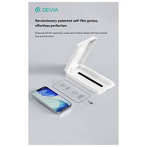 Tempered Glass Crystal Diamond Hardness Devia Apple iPhone 17 Pro Max με Βοηθητικό Εργαλείο Van Μαύρο (1 τεμ.)
