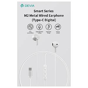 Hands Free Stereo Devia EM113 M2 Metal USB C Smart Μαύρο