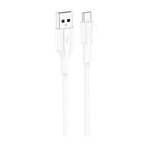 Καλώδιο Σύνδεσης USB 2.0 Foneng XS01 USB A σε USB C 3A 15W 1m Λευκό