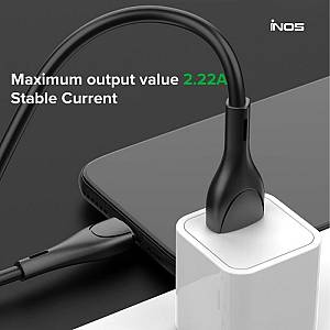 Καλώδιο Σύνδεσης USB 2.0 inos UltraCon USB C σε Lightning 20W 1m Λευκό