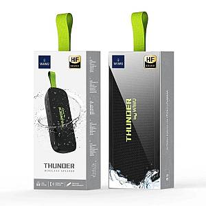 Φορητό Ηχείο Bluetooth WiWU Thunder H2 TWS BT 5.3 USB MicroSD IPX7 1200mAh 10W Μαύρο