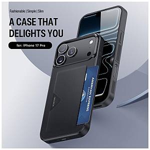 Θήκη TPU PU & PC Dux Ducis Pocard Apple iPhone 17 Pro Μαύρο