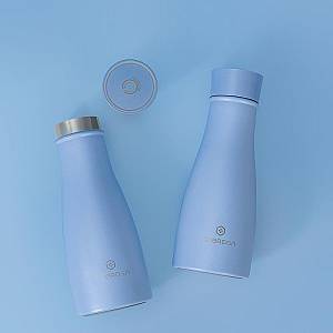 Smart Μπουκάλι-Θερμός UV Noerden LIZ Ανοξείδωτο 350ml Μπλε