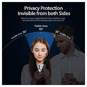Tempered Glass Full Face Privacy Dux Ducis Apple iPhone 17 Μαύρο (1 τεμ.)