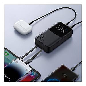 Φορτιστής Ανάγκης Joyroom JR-PBC06 PD 30W 10000mAh με Καλώδια USB C & Lightning Μαύρο