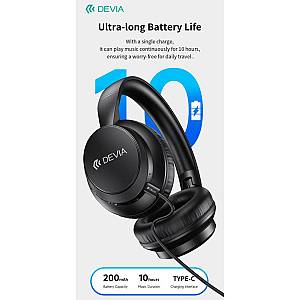 Ασύρματα Ακουστικά Κεφαλής Devia JH-820 Lite1 Λευκό