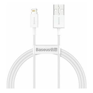 Καλώδιο Σύνδεσης USB 2.0 Baseus Superior Series USB A σε Lightning 12W 2.4A 1m Λευκό