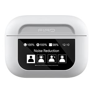 Ακουστικά Bluetooth TWS Firo Touch LCD Screen Fi5 V5.4 Λευκό