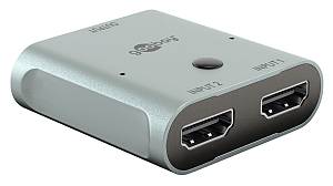 GOOBAY HDMI switch 77791, 2 σε 1, 8K/60Hz, γκρι 77791