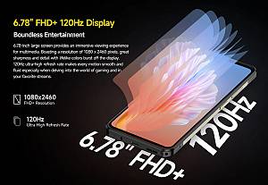 ULEFONE smartphone Armor 25T Pro, 6.78, 8/256GB, 5G, 6500mAh, IP68/IP69K/MIL-STD-810H, μαύρο ARMOR25TPRO8-BK