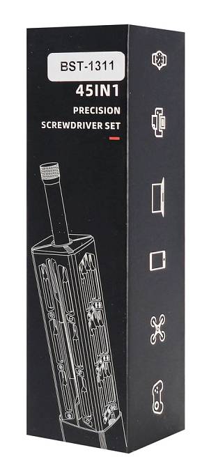 BEST σετ κατσαβίδι ακριβείας BST-1311 με 42 μύτες, με θήκη, 45τμχ BST-1311
