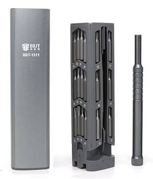 BEST σετ κατσαβίδι ακριβείας BST-1311 με 42 μύτες, με θήκη, 45τμχ BST-1311